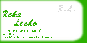 reka lesko business card